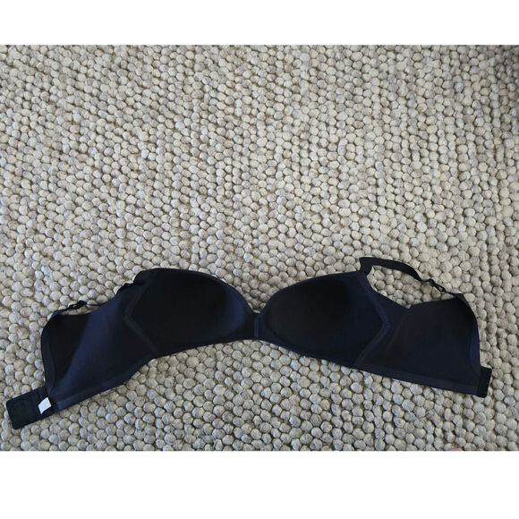 Tommy John Comfort Smoothing Lightly Lined Wireless Bra Size 38C Black - Picture 6 of 9